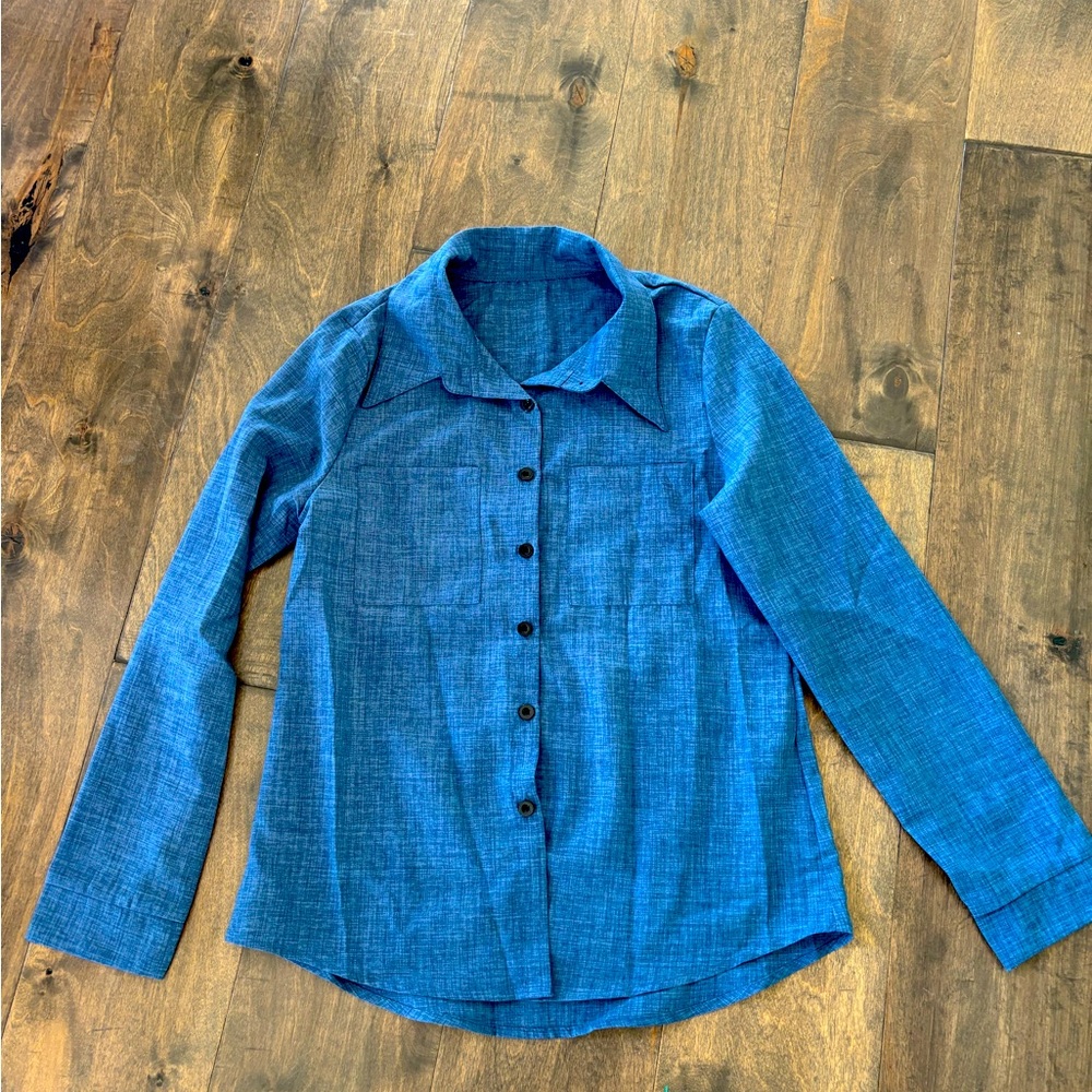 Blue Button-Up Shirt
Never worn